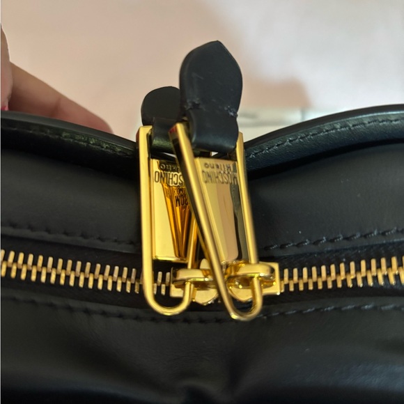 Moschino Black Heart-Shaped Bag with Colorful Letters - Picture 8 of 10